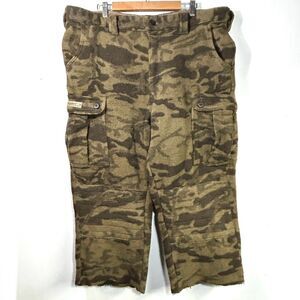 Vintage Columbia Gallatin Range Pants 42 X 25 Wool Blend Camo Hunt Cargo READ *